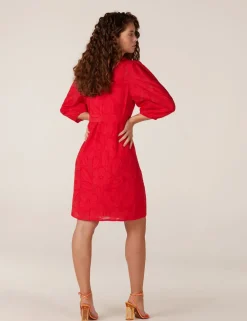 Juffrouw Jansen jurk SAMIA SS24 Rood Sale