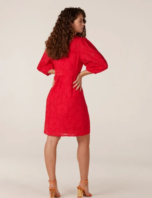 Juffrouw Jansen jurk SAMIA SS24 Rood Sale