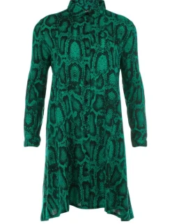 Juffrouw Jansen midi jurken indy-w19 Groen Outlet