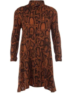 Juffrouw Jansen midi jurken indy-w19 Camel Best
