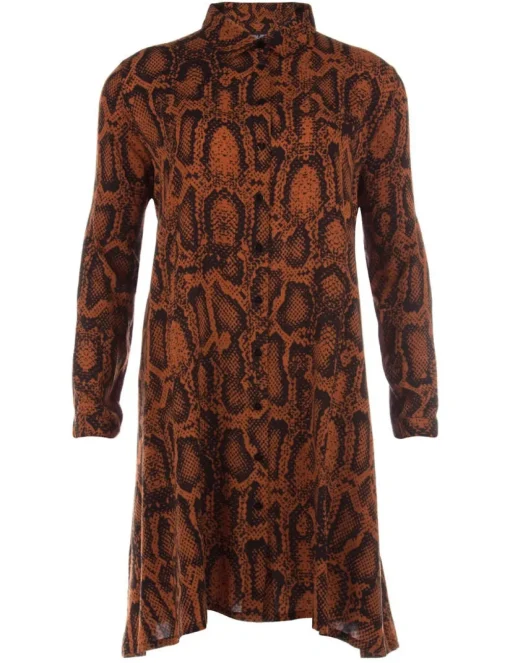Juffrouw Jansen midi jurken indy-w19 Camel Best