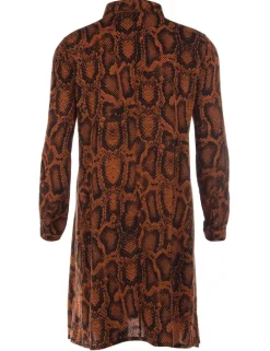 Juffrouw Jansen midi jurken indy-w19 Camel Best