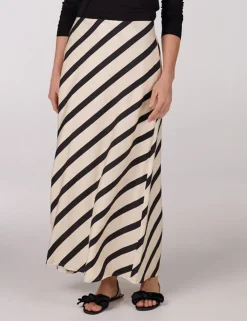 Juffrouw Jansen midi rok THIRZA SS25 Khaky beige Sale