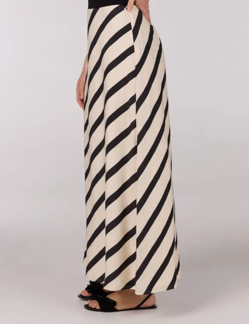 Juffrouw Jansen midi rok THIRZA SS25 Khaky beige Sale