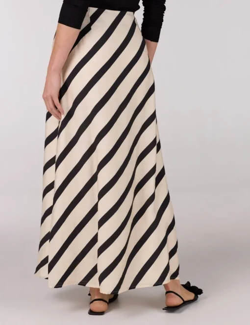 Juffrouw Jansen midi rok THIRZA SS25 Khaky beige Sale