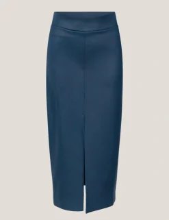 Juffrouw Jansen midi rok CARLA W24 Licht Blauw New