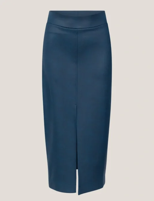 Juffrouw Jansen midi rok CARLA W24 Licht Blauw New
