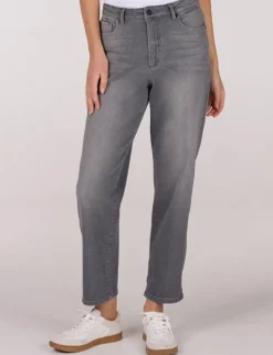 Juffrouw Jansen pantalons KATJA SS25 Grijs Melange Clearance