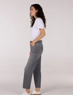 Juffrouw Jansen pantalons KATJA SS25 Grijs Melange Clearance