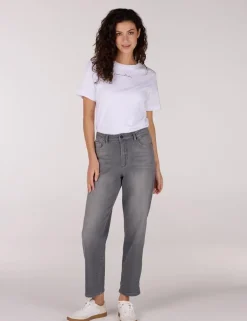 Juffrouw Jansen pantalons KATJA SS25 Grijs Melange Clearance