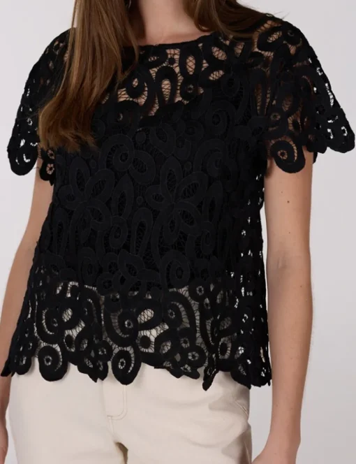 Juffrouw Jansen t-shirts LILOU SS25 Zwart Discount