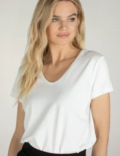 Juffrouw Jansen t-shirts NOS SOOF Wit Outlet