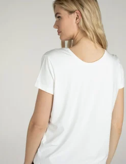 Juffrouw Jansen t-shirts NOS SOOF Wit Outlet