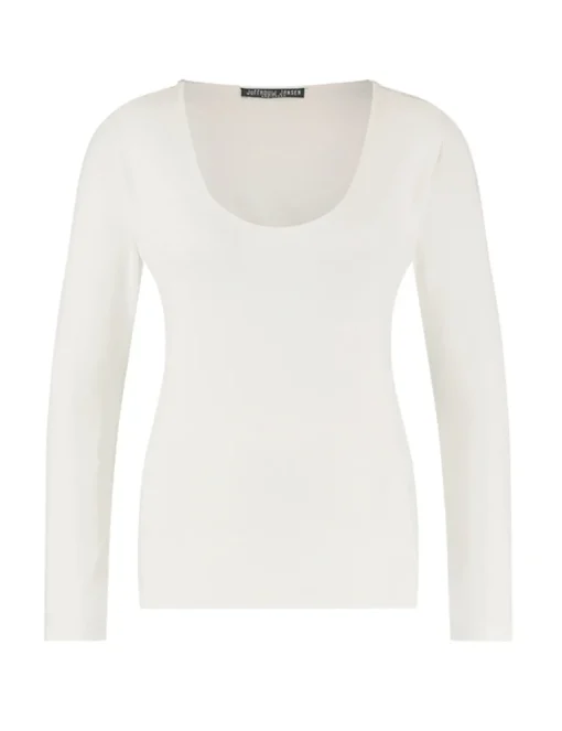 Juffrouw Jansen t-shirts NOS NEL Wit Clearance