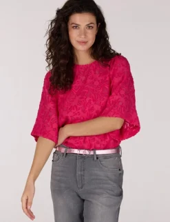 Juffrouw Jansen t-shirts NILOU SS25 Fuxia Hot