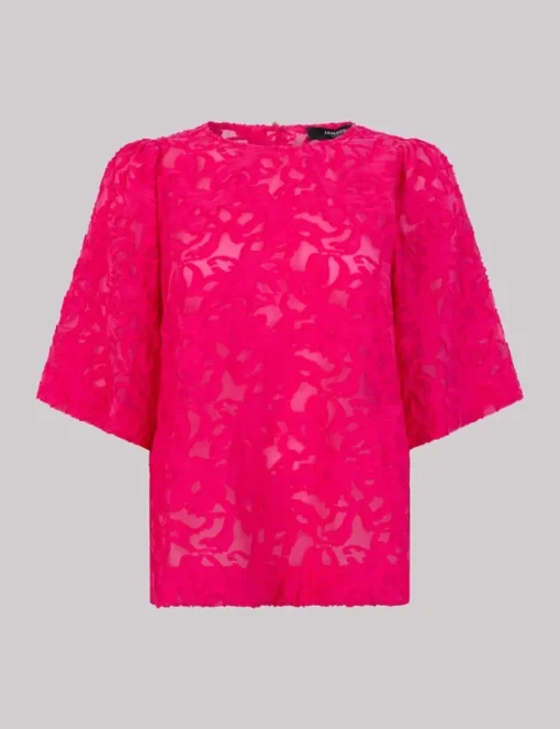 Juffrouw Jansen t-shirts NILOU SS25 Fuxia Hot