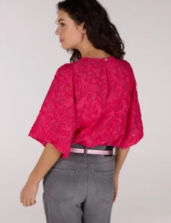 Juffrouw Jansen t-shirts NILOU SS25 Fuxia Hot