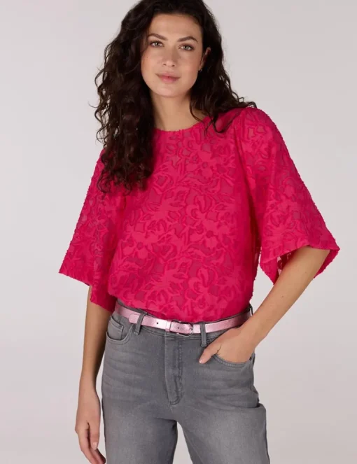 Juffrouw Jansen t-shirts NILOU SS25 Fuxia Hot
