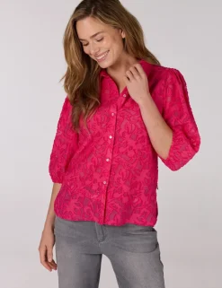 Juffrouw Jansen t-shirts NANNE SS25 Fuxia Fashion