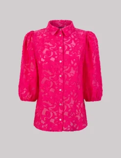 Juffrouw Jansen t-shirts NANNE SS25 Fuxia Fashion