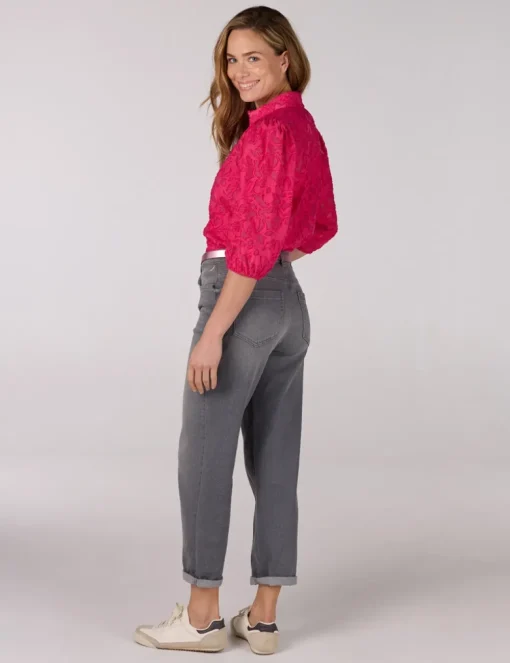 Juffrouw Jansen t-shirts NANNE SS25 Fuxia Fashion