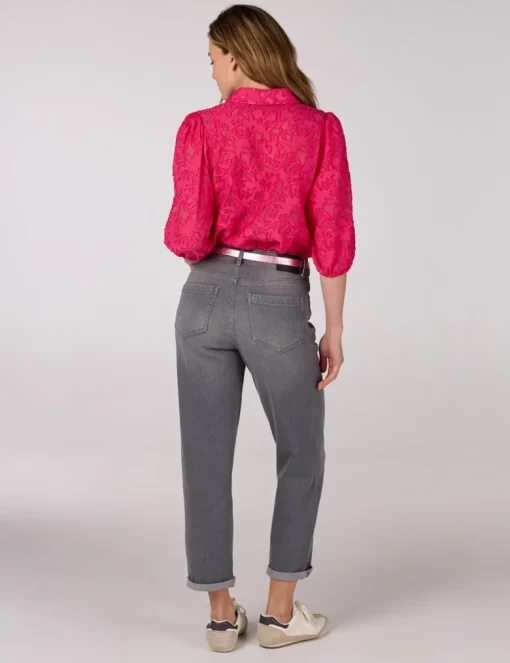 Juffrouw Jansen t-shirts NANNE SS25 Fuxia Fashion