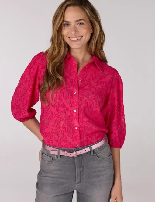 Juffrouw Jansen t-shirts NANNE SS25 Fuxia Fashion