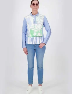 Just White vest J4045 Licht Blauw Fashion