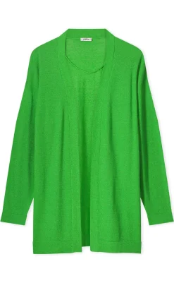 Kyra gebreid vest Lurex Evira-s25 Licht Groen Sale