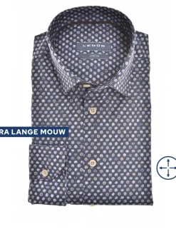Ledub business overhemd 0142146 Donker Blauw Sale