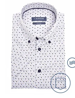 Ledub business overhemd 0141585 Donker Blauw Discount