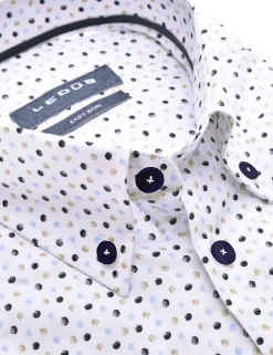 Ledub business overhemd 0141585 Donker Blauw Discount