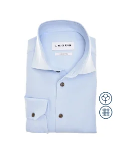 Ledub business overhemd 0142745 Licht Blauw New