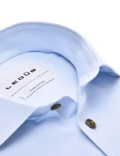 Ledub business overhemd 0142745 Licht Blauw New