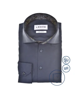 Ledub business overhemd 0142663 Marine Hot
