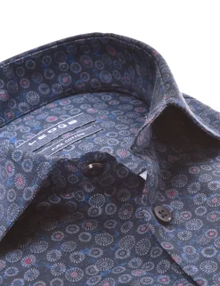 Ledub business overhemd Modern Fit 0701855 Donker Blauw Sale