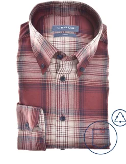 Ledub business overhemd Modern Fit 0701875 Rood Best