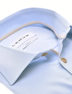 Ledub business overhemd Modern Fit 0142832 Licht Blauw New