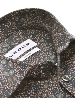 Ledub business overhemd Modern Fit 0142658 Donker Blauw Best