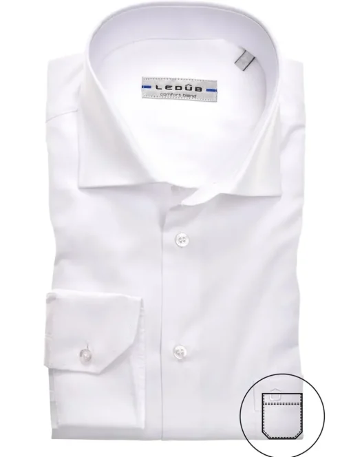 Ledub business overhemd Modern Fit 0323702 Wit Fashion