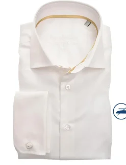 Ledub business overhemd Modern Fit 0323578 Wit/Geel Online