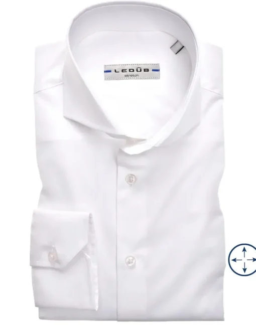 Ledub business overhemd Modern Fit 0326510 Wit New