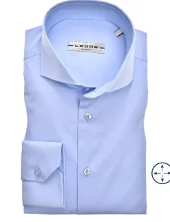 Ledub business overhemd Modern Fit 0326510 Licht Blauw Online