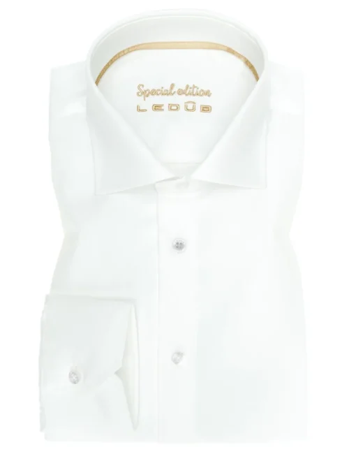 Ledub business overhemd Modern Fit 0323568 Wit/Geel New