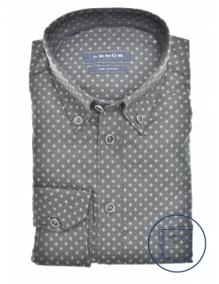 Ledub business overhemd Modern Fit 0139635 Donker Groen Sale