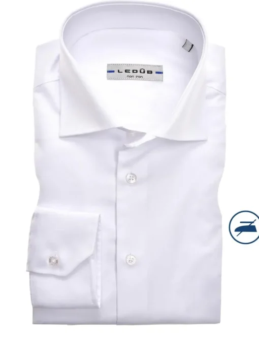 Ledub business overhemd Slim Fit 0343518 Wit Fashion