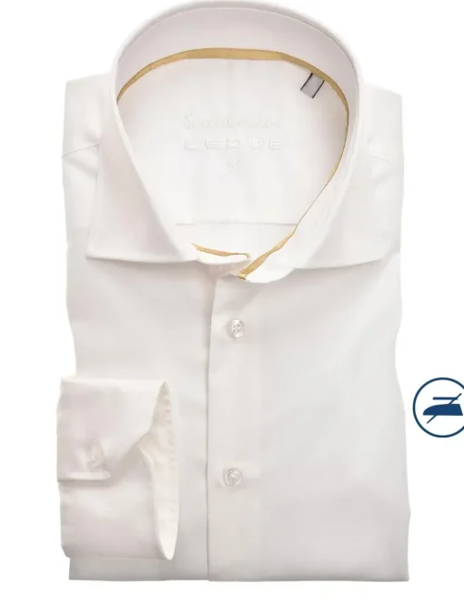 Ledub business overhemd Slim Fit 0343568 Wit/Geel New