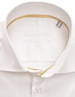 Ledub business overhemd Slim Fit 0343568 Wit/Geel New