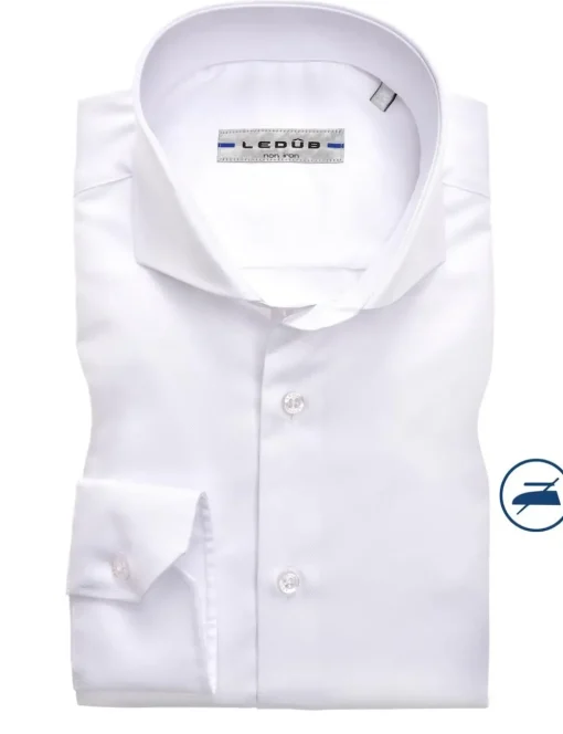 Ledub business overhemd Slim Fit 0346518 Wit New