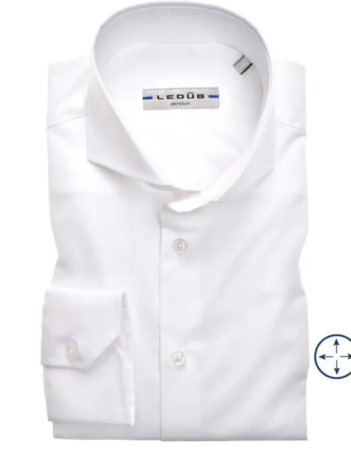 Ledub business overhemd Slim Fit 0346510 Wit Hot